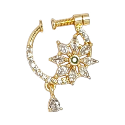 nath,nathni nosepin,nosering,no need piercing nath,screwed nosepin