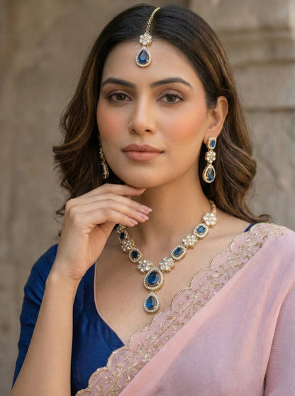 Necklace,american diamond set,ad set,silver set