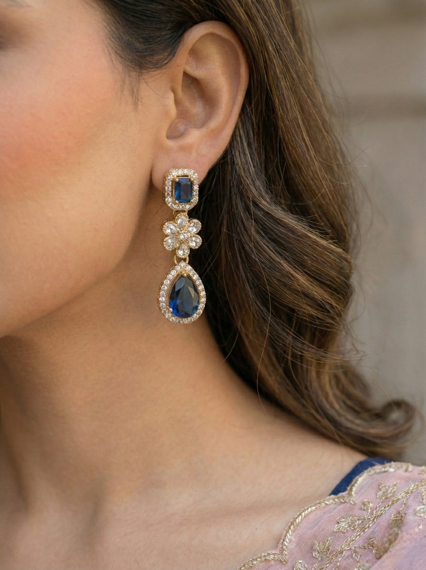 Necklace,american diamond set,ad set,silver set