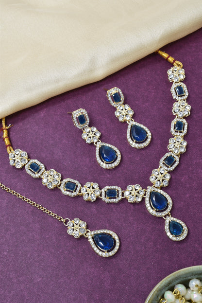 Necklace,american diamond set,ad set,silver set