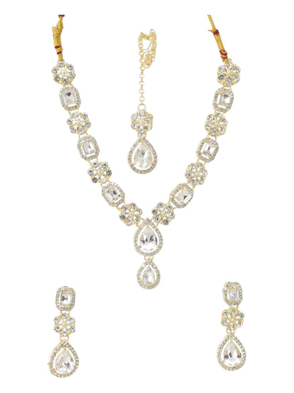 Necklace,american diamond set,ad set,silver set