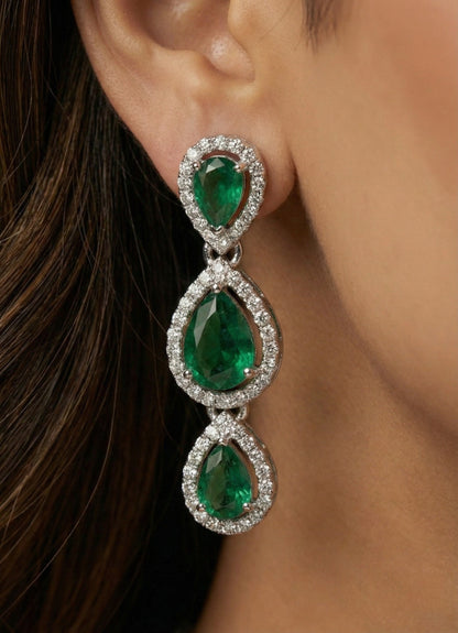 Necklace,american diamond set,ad set,silver set