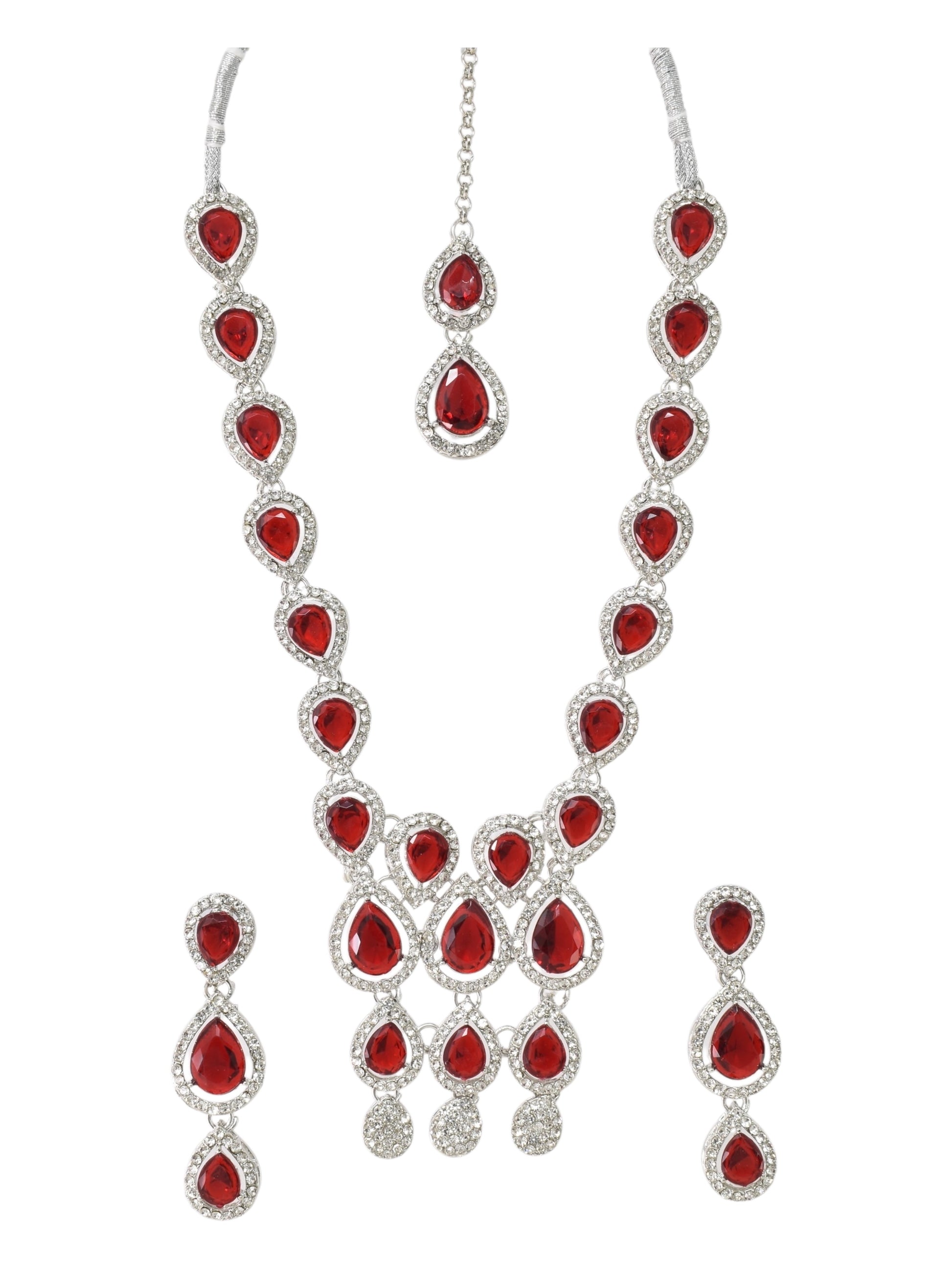 Necklace,american diamond set,ad set,silver set