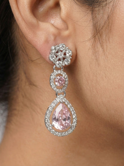 Necklace,american diamond set,ad set,silver set