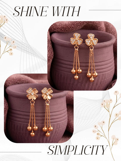 Elegant Sparkling Stone Stud Earrings Combo for Women and Girls