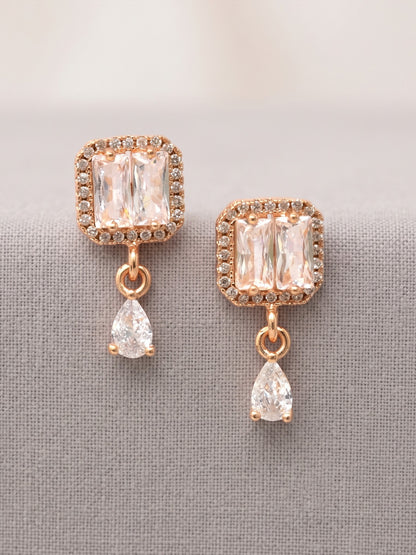 Elegant Premium Stone Studded Drop Earrings for Women