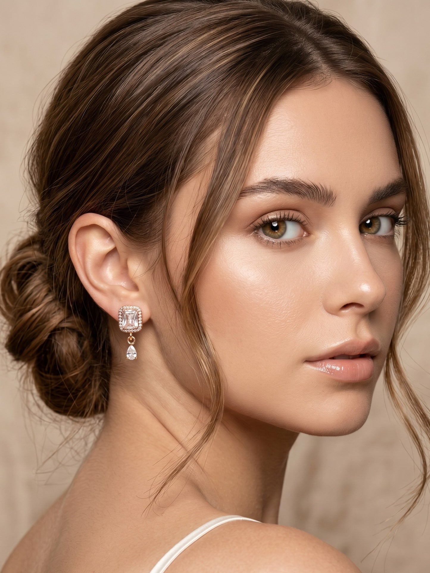 Elegant Premium Stone Studded Drop Earrings for Women