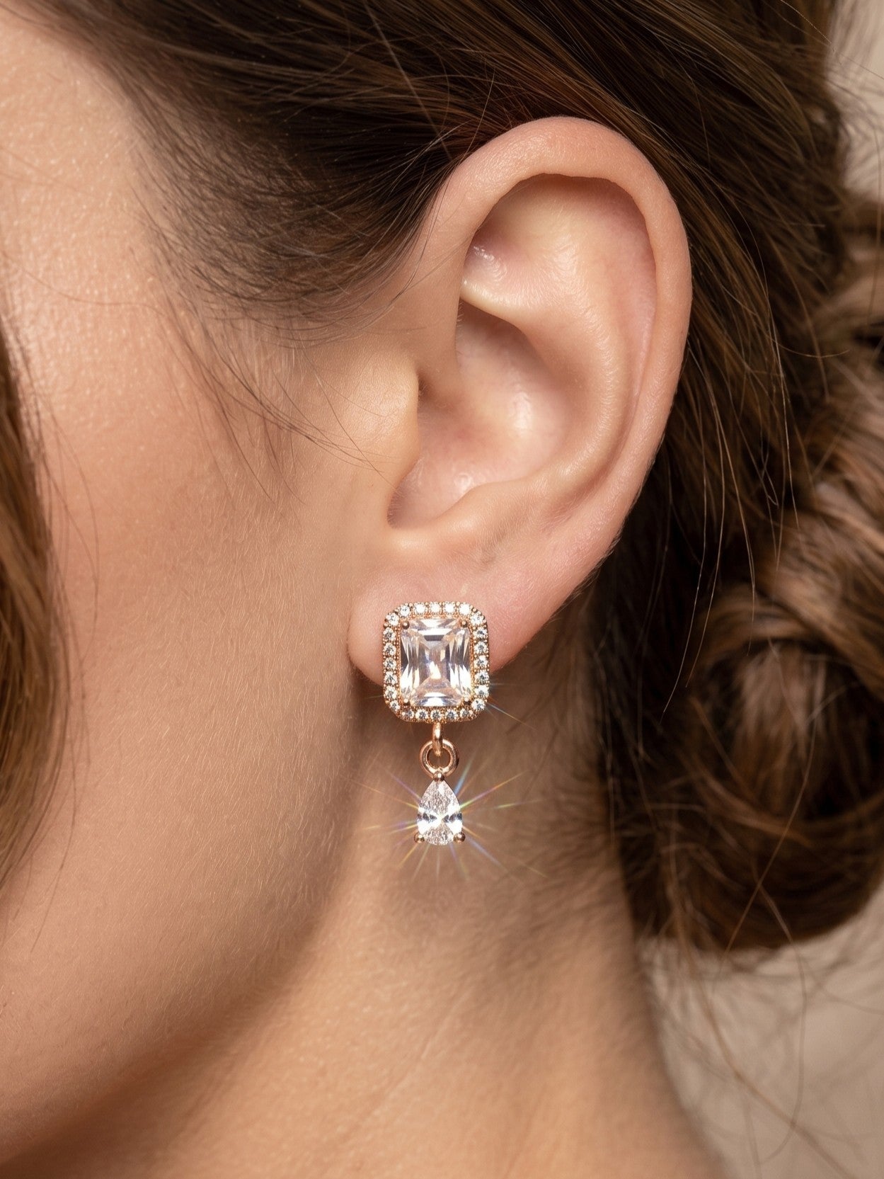 Elegant Premium Stone Studded Drop Earrings for Women