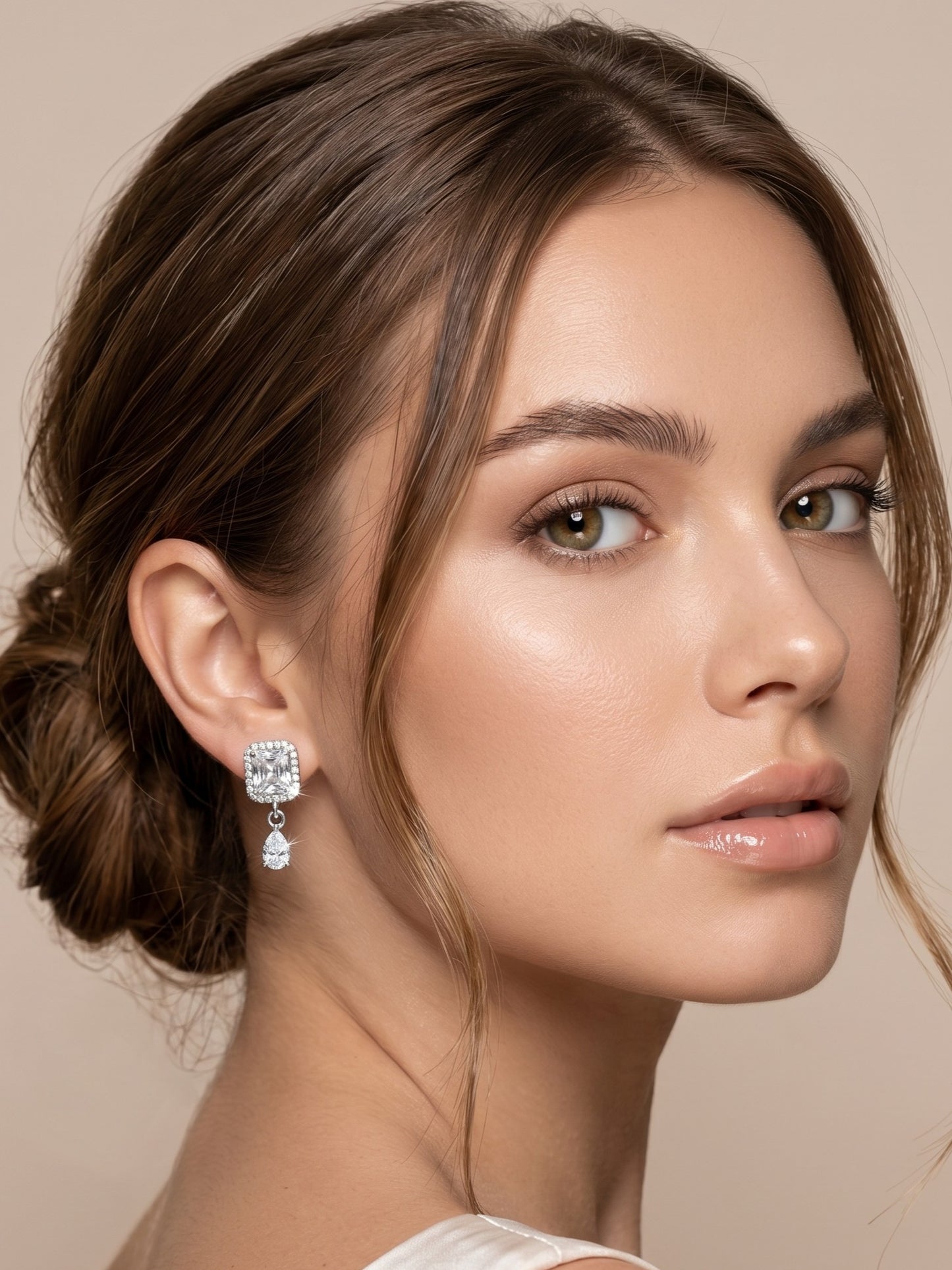 Elegant Premium Stone Studded Drop Earrings for Women