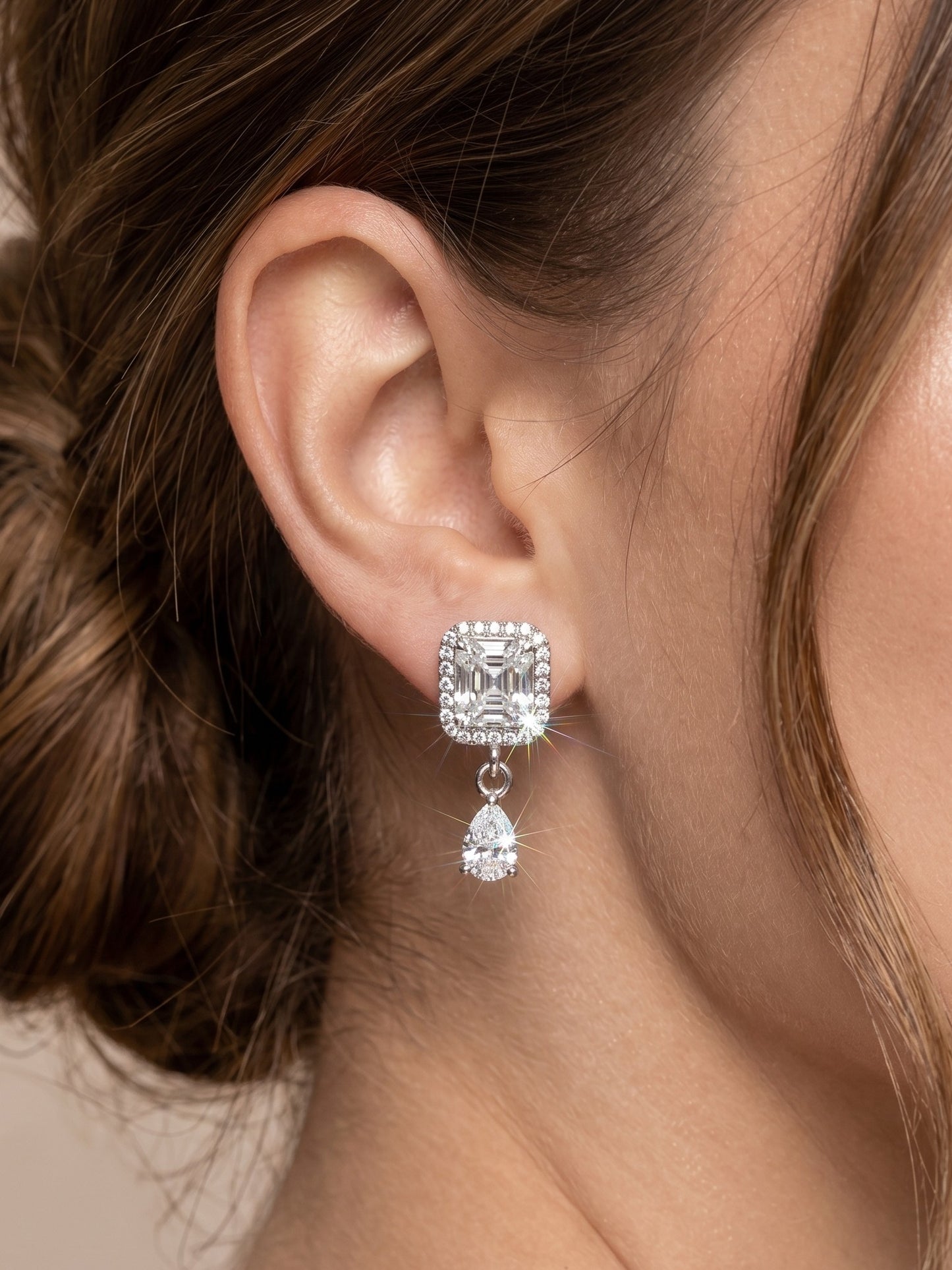 Elegant Premium Stone Studded Drop Earrings for Women