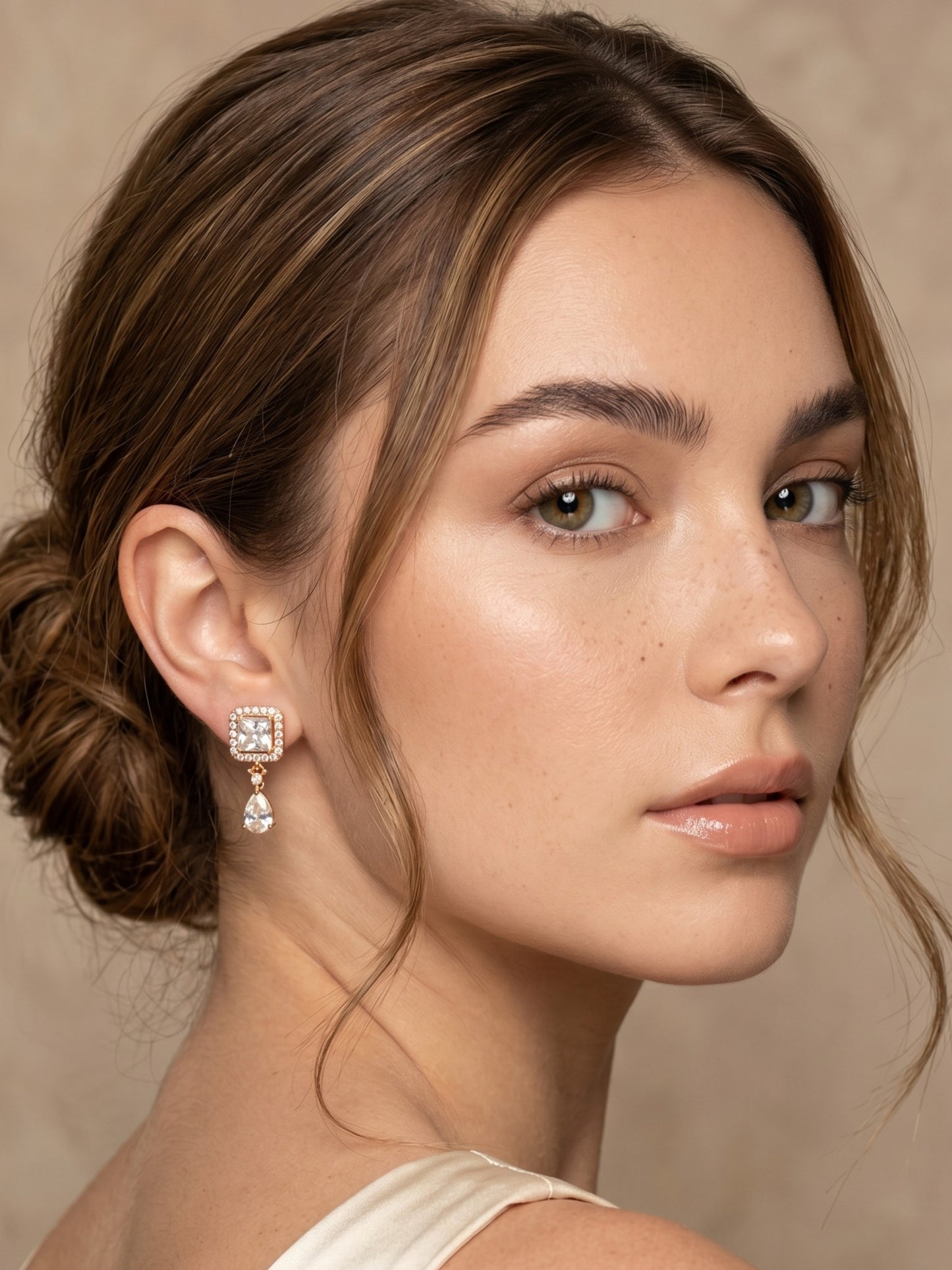 Elegant Premium Stone Studded Drop Earrings for Women