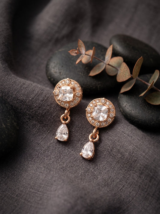 Elegant Premium Stone Studded Drop Earrings for Women