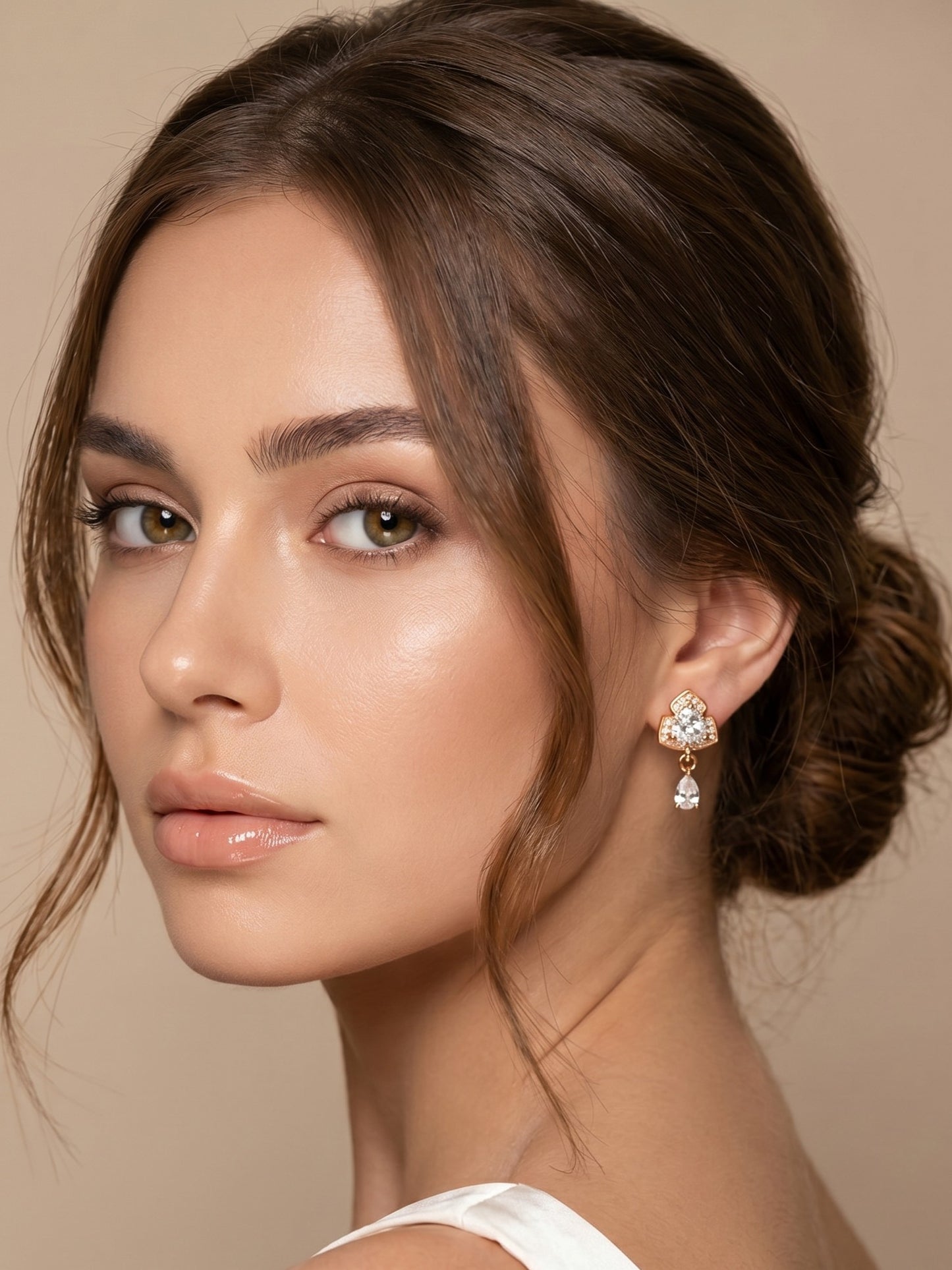 Elegant Premium Stone Studded Drop Earrings for Women