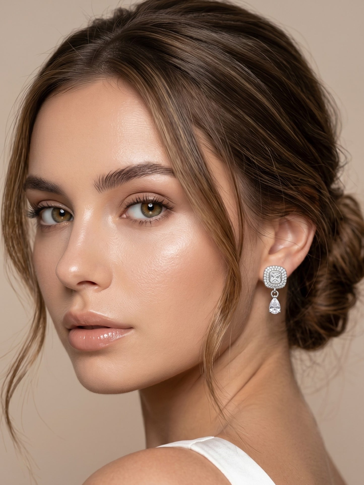 Elegant Premium Stone Studded Drop Earrings for Women