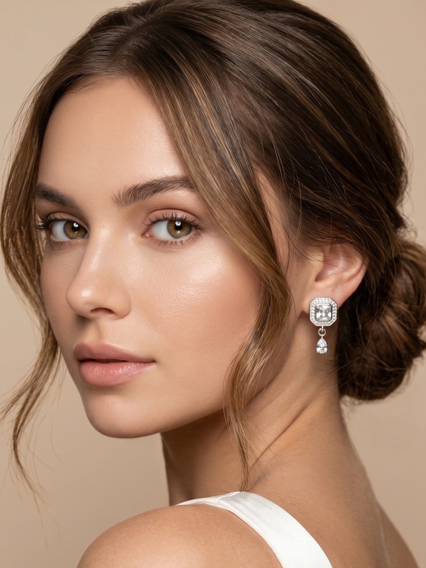 Elegant Premium Stone Studded Drop Earrings for Women