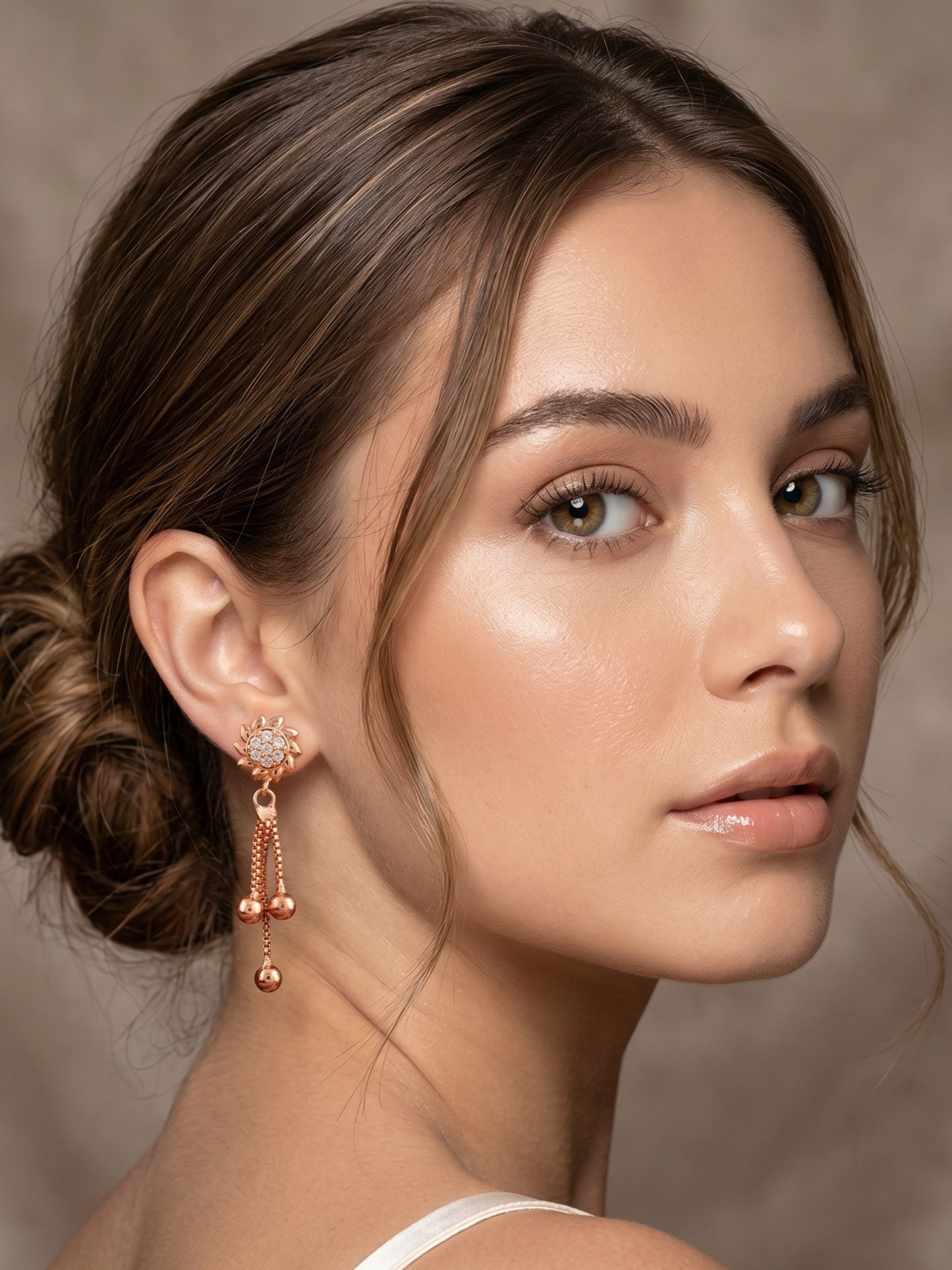 Elegant Premium Stone Studded Drop Earrings for Women