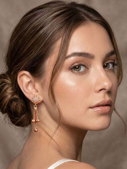 Elegant Premium Stone Studded Drop Earrings for Women