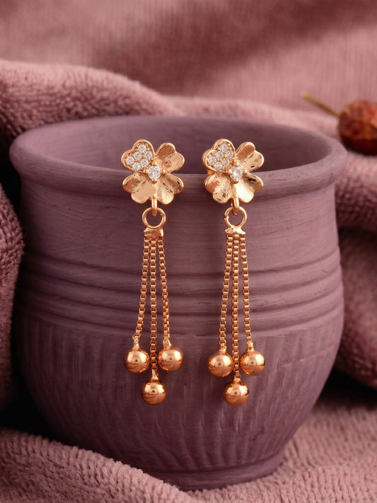Elegant Premium Stone Studded Drop Earrings for Women
