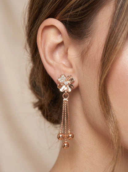 Elegant Premium Stone Studded Drop Earrings for Women