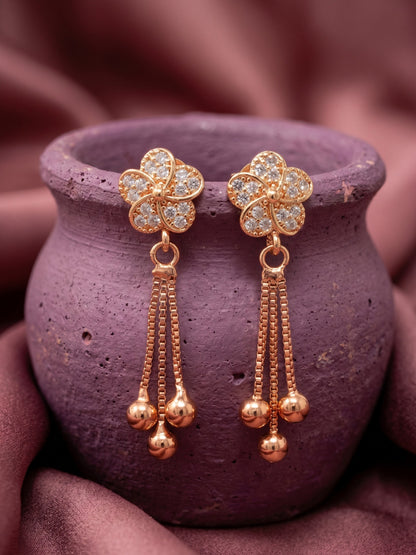 Elegant Premium Stone Studded Drop Earrings for Women