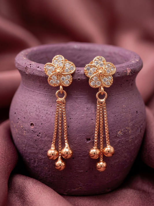 Elegant Premium Stone Studded Drop Earrings for Women