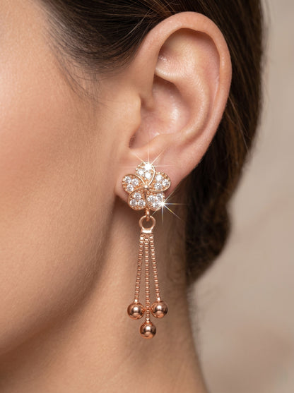 Elegant Premium Stone Studded Drop Earrings for Women