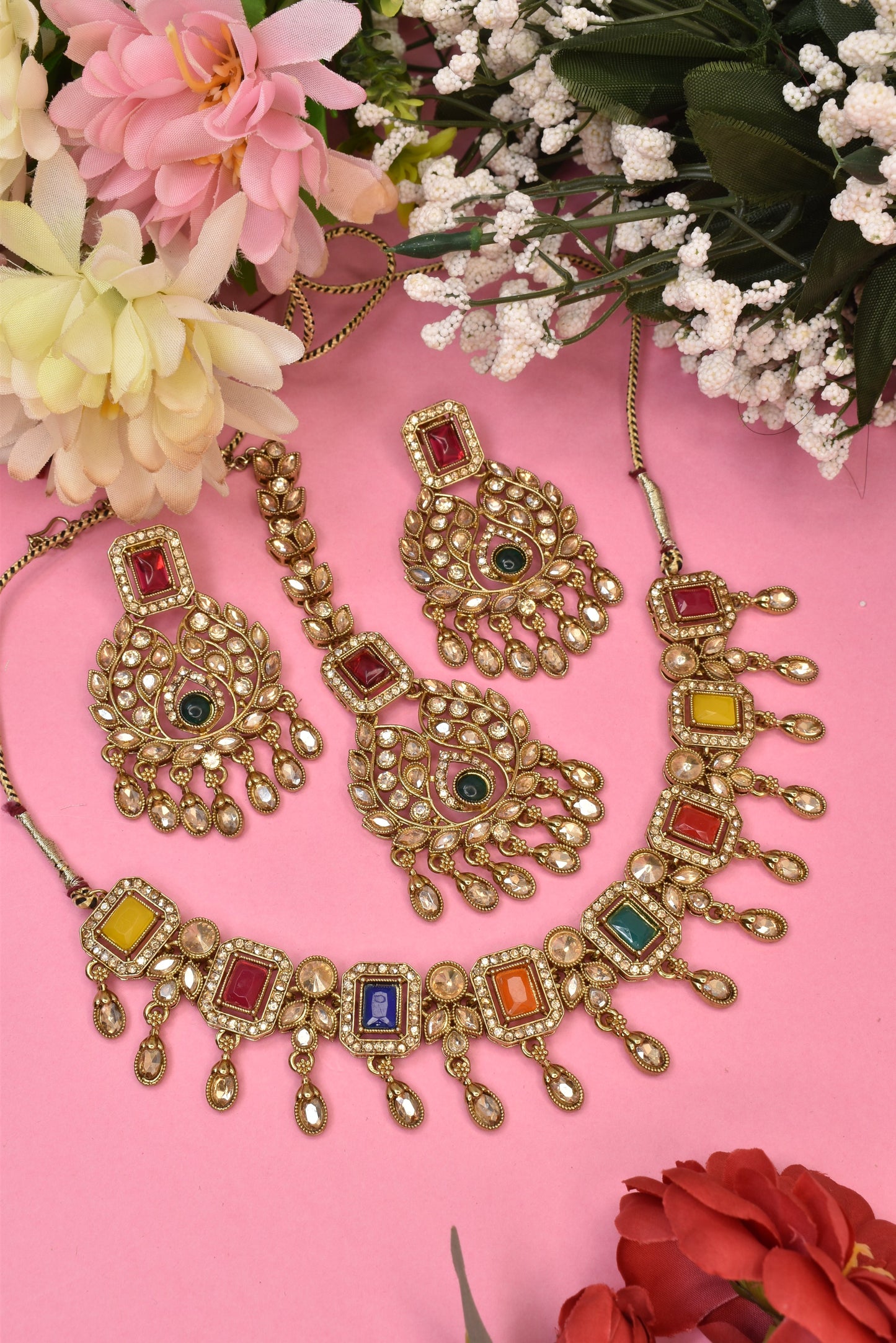 Heritage jewellery,choker necklace,trendy jewellery,latest designer jewellery set,pearl set,bridal necklace jhumkas,earrings,Bahubali earrings,indian jewellery,