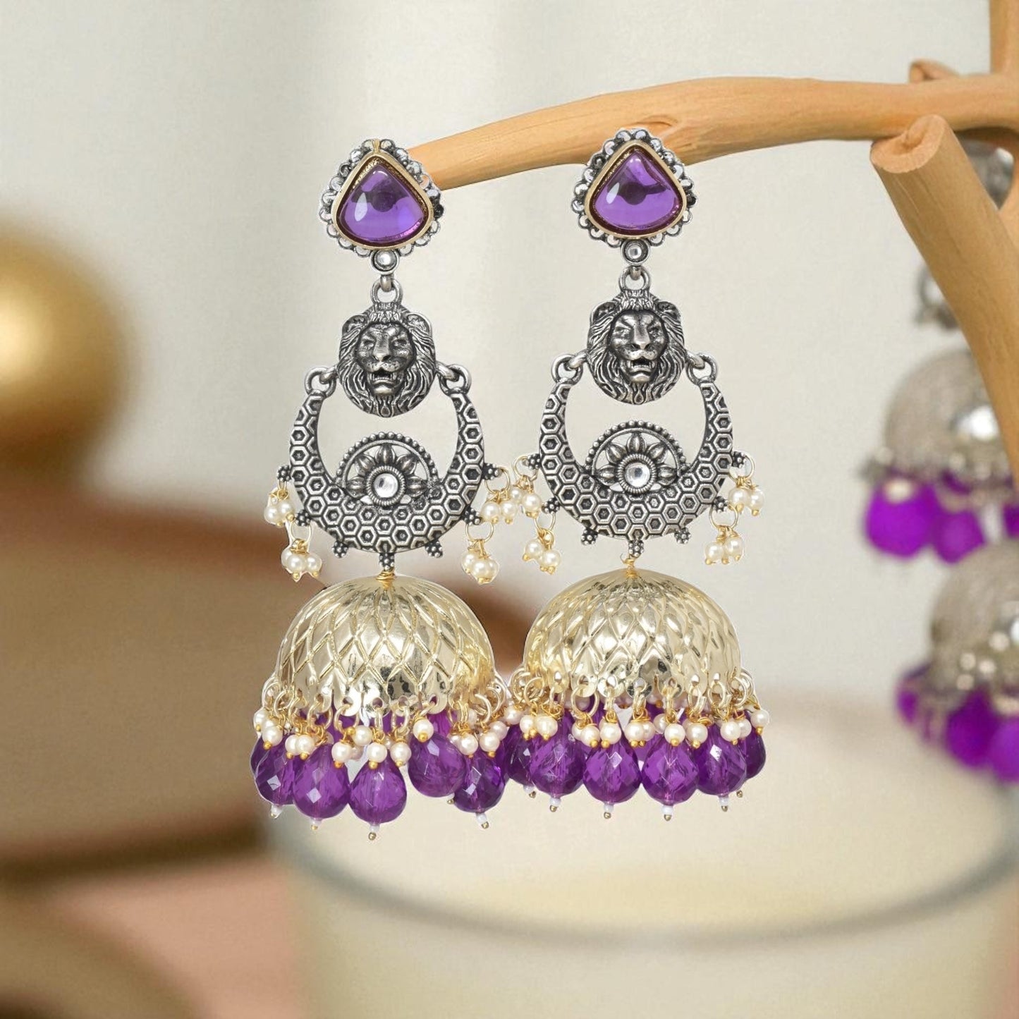 Earrings,jhumaka earrings,big partywear jhumkas