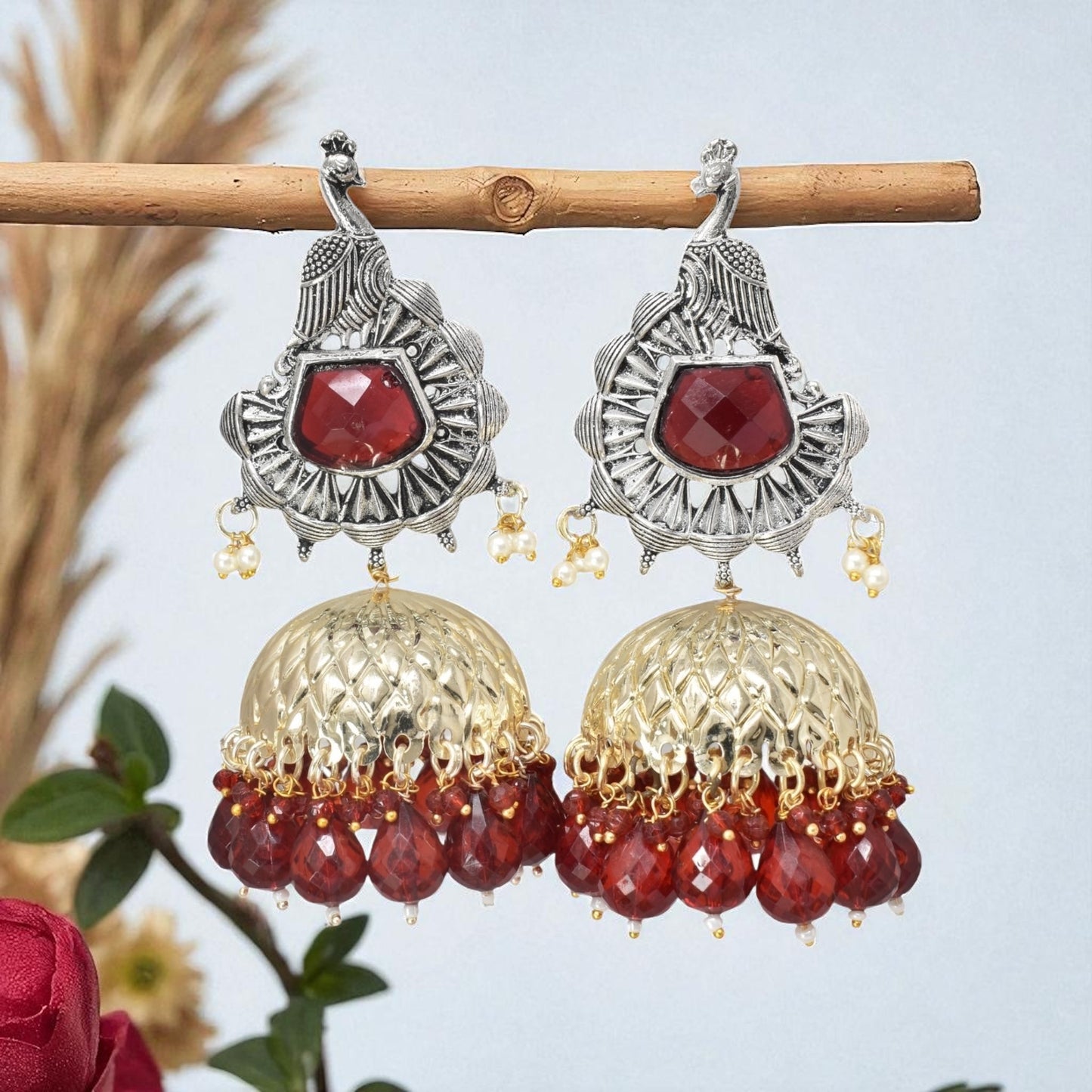 Earrings,jhumaka earrings,big partywear jhumkas