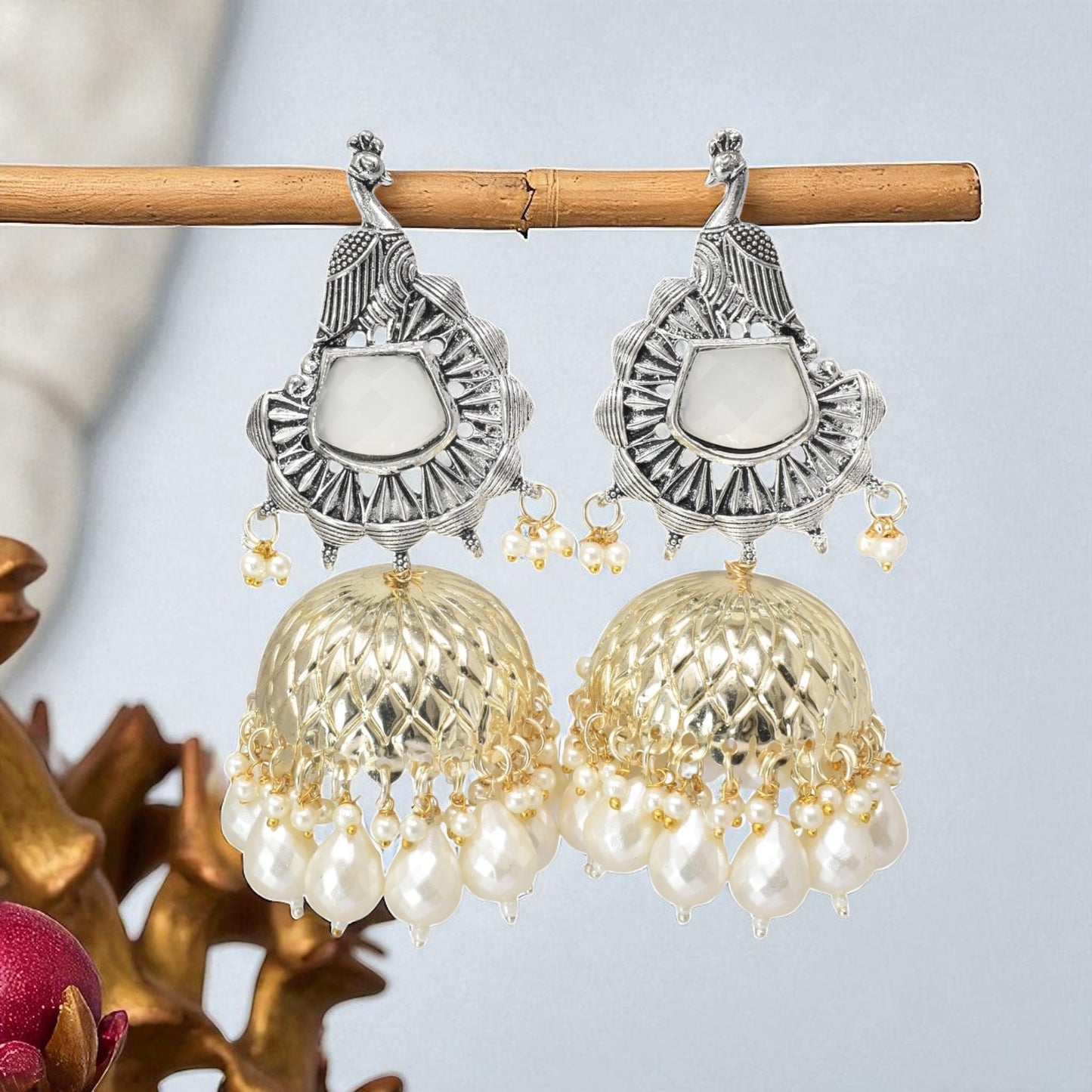 Earrings,jhumaka earrings,big partywear jhumkas