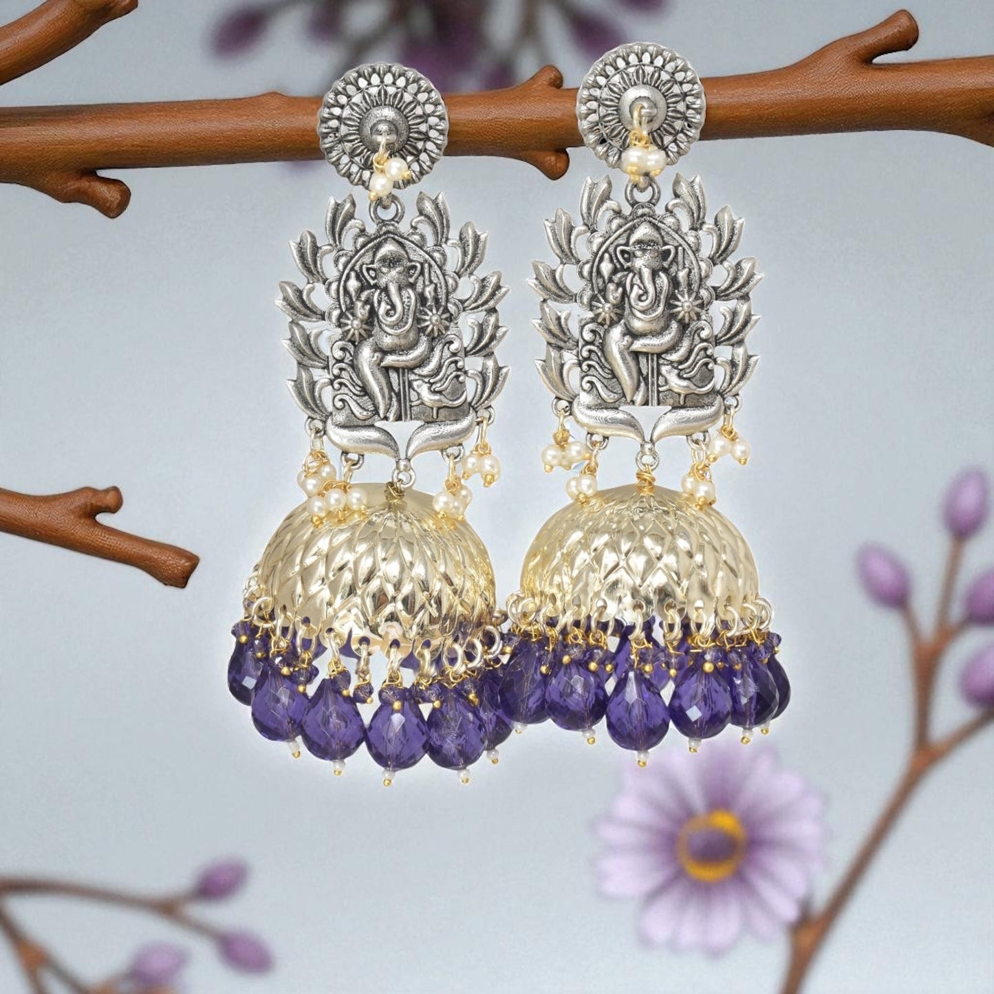 Earrings,jhumaka earrings,big partywear jhumkas