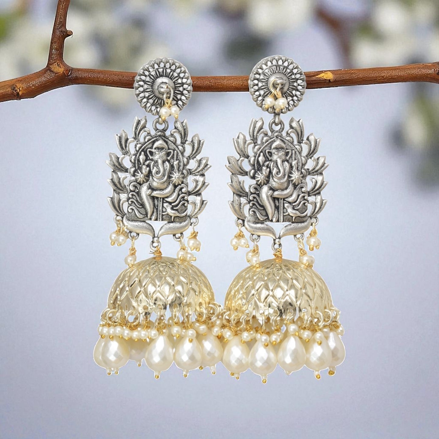 Earrings,jhumaka earrings,big partywear jhumkas