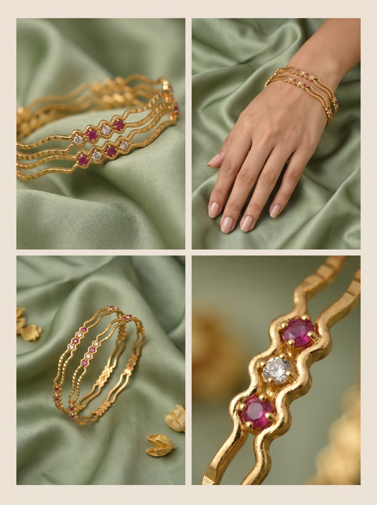 Designer set of 4 Bangle for women