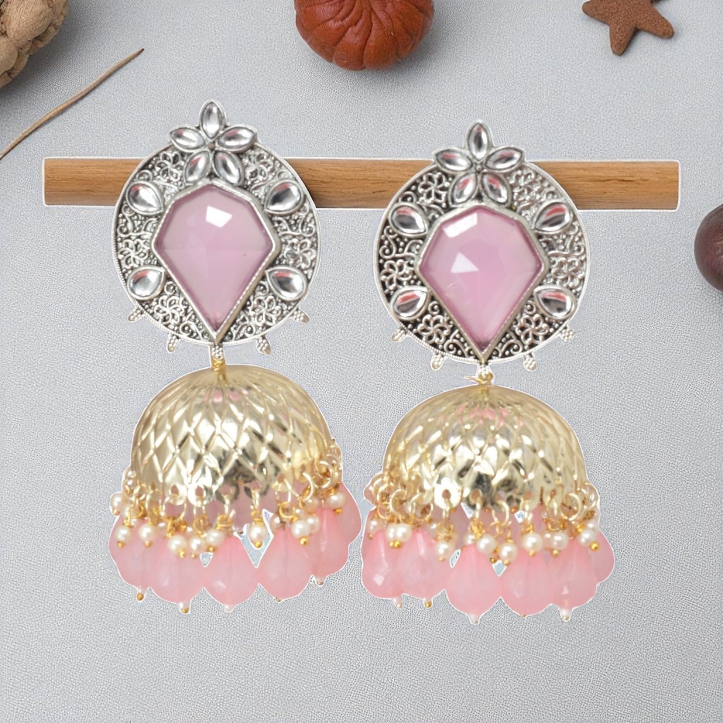 oxidised earring, german silver earrings, silver jhumka earring for women, oxidised jhumka for women, jhumka for women, traditional jhumka for women, Navratri earrings, Navratri jewellery, jhumka