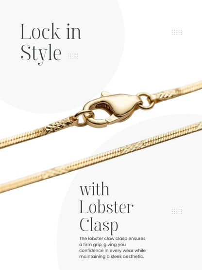 Stylish Chain with Secure Lobster Clasp Closure for Women and Girls