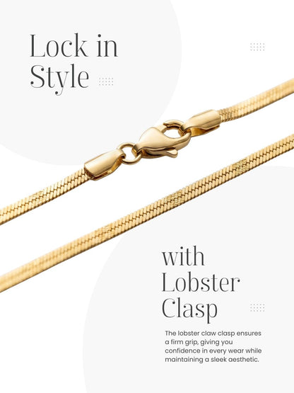 Stylish Chain with Secure Lobster Clasp Closure for Women and Girls