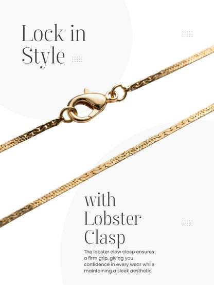 Stylish Chain with Secure Lobster Clasp Closure for Women and Girls