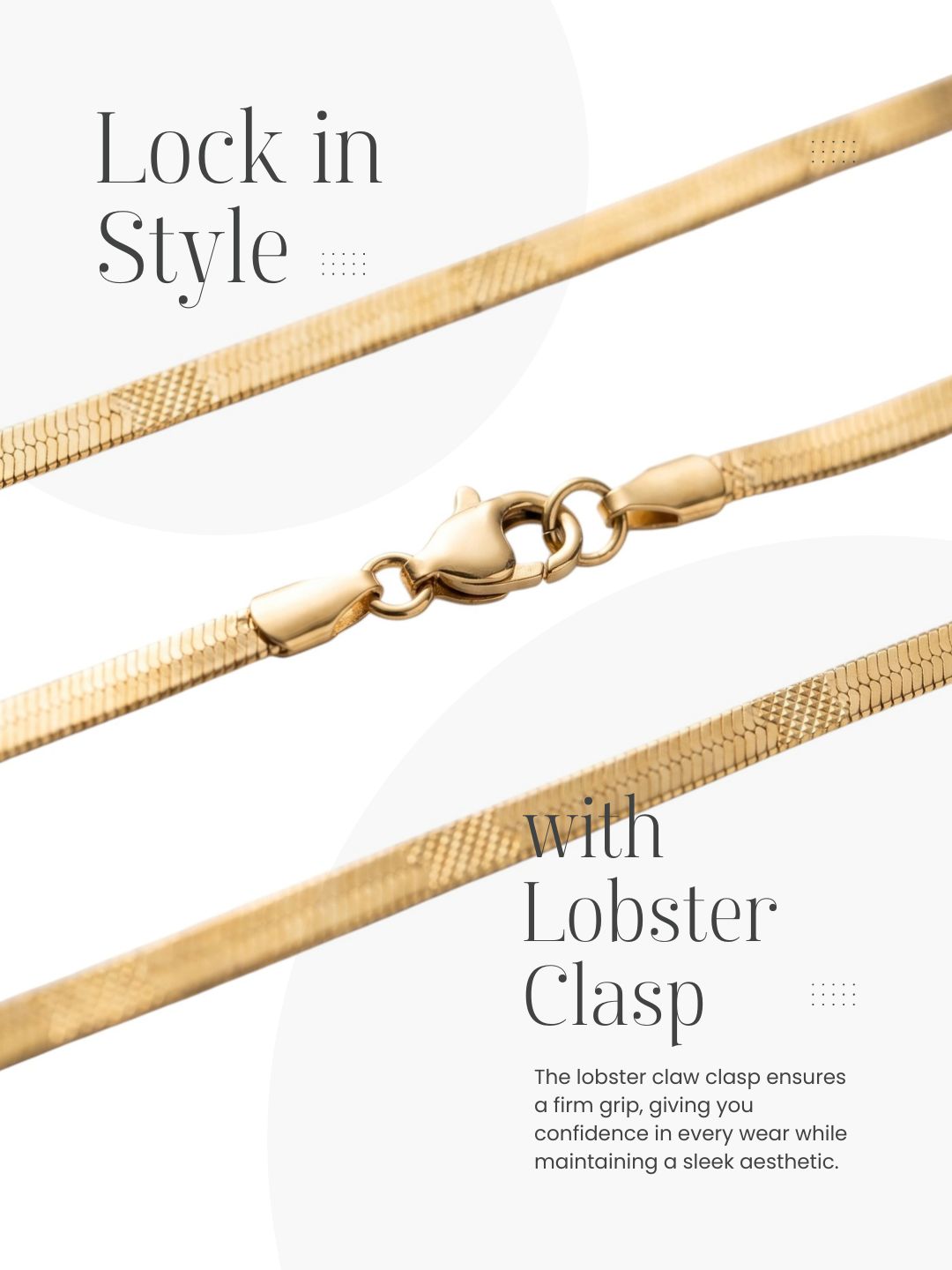 Stylish Chain with Secure Lobster Clasp Closure for Women and Girls