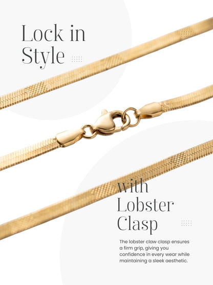 Stylish Chain with Secure Lobster Clasp Closure for Women and Girls