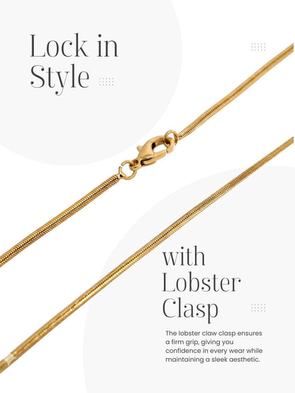 Stylish Chain with Secure Lobster Clasp Closure for Women and Girls