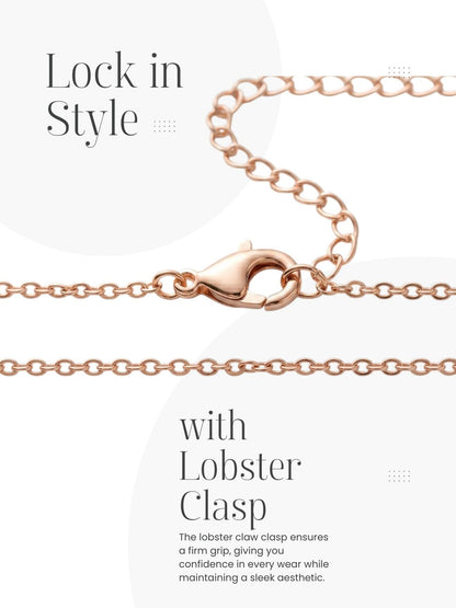 Stylish Chain with Secure Lobster Clasp Closure for Women and Girls