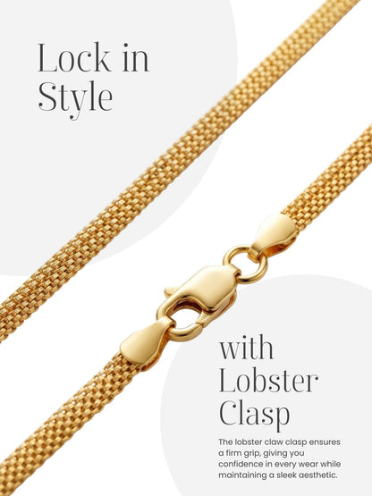 Stylish Chain with Secure Lobster Clasp Closure for Women and Girls