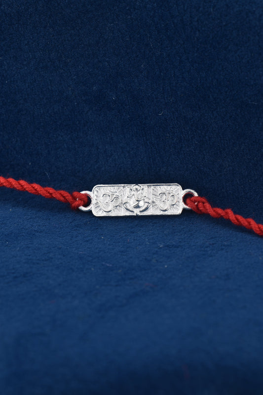 Divine GANESH 925 Silver Rakhi for Lasting Love.