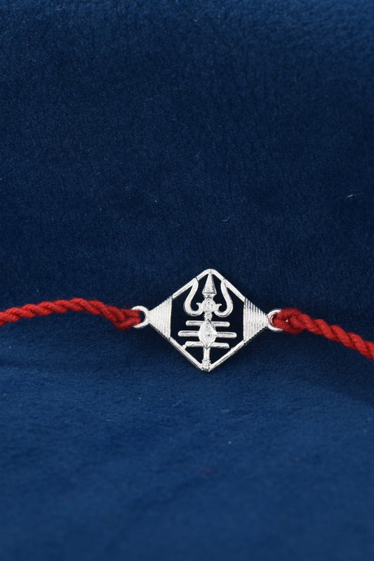Divine Guardian TRISHUL 925 Silver Rakhi.