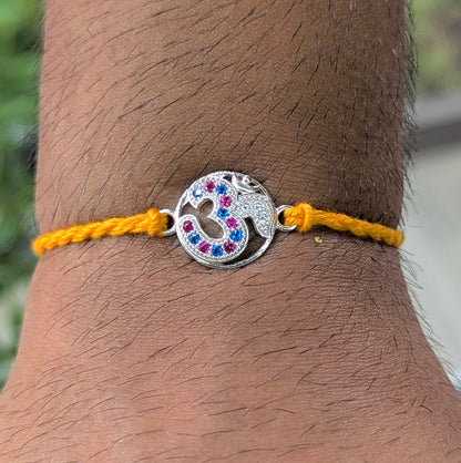 इको सोल - ओम व्हिस्पर राखी 925 सिल्वर राखी