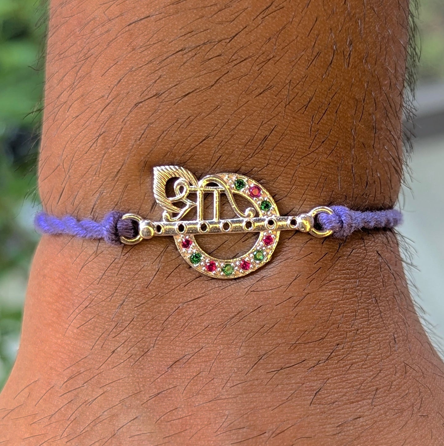 Mystic Melodies – Krishna Flute Rakhi 925 Silver Rakhi