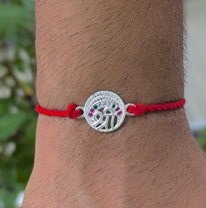 Spirit Shine – Shree Thread of Grace 925 Silver Rakhi