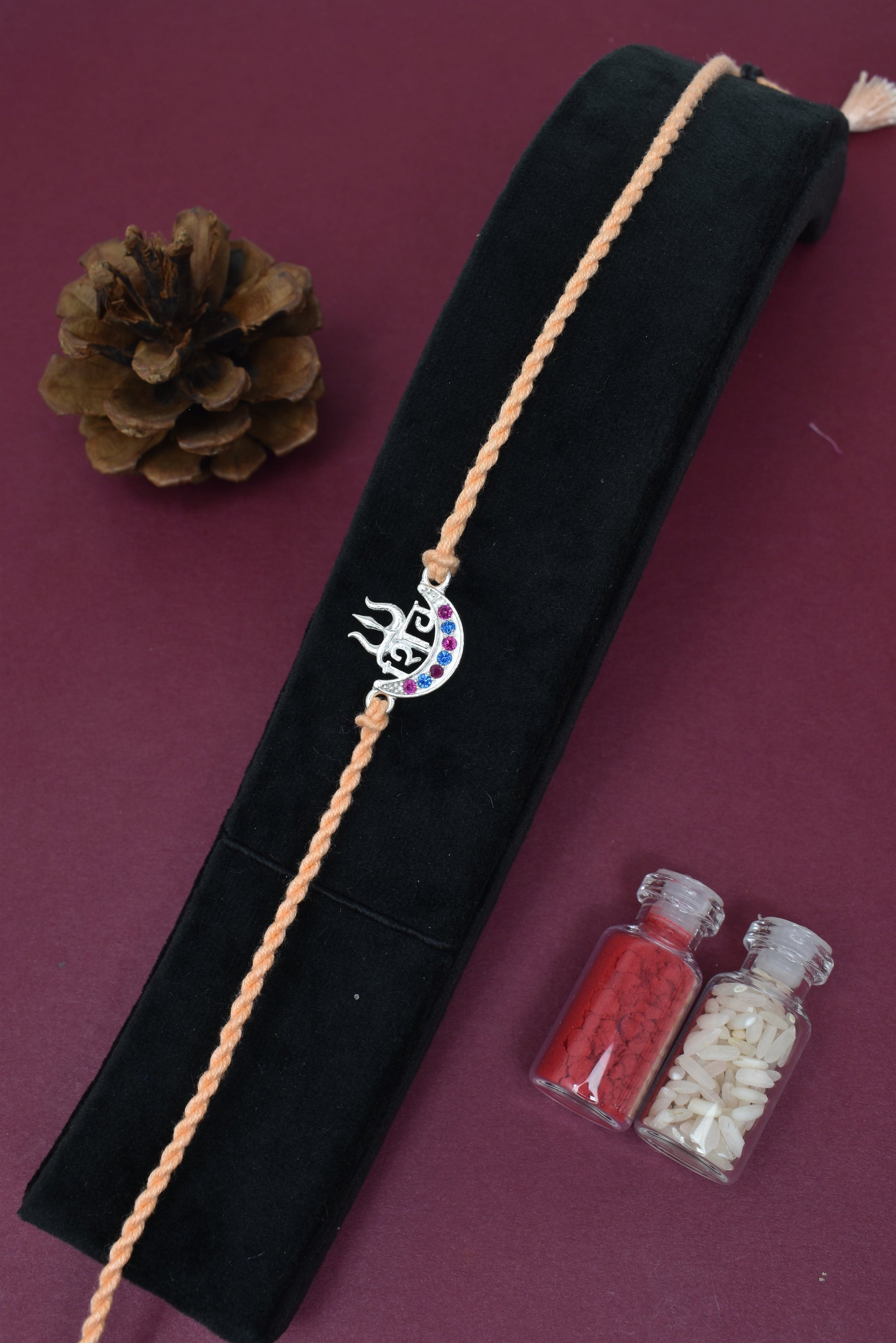  Divine Fire – Shiv Trishul Rakhi               