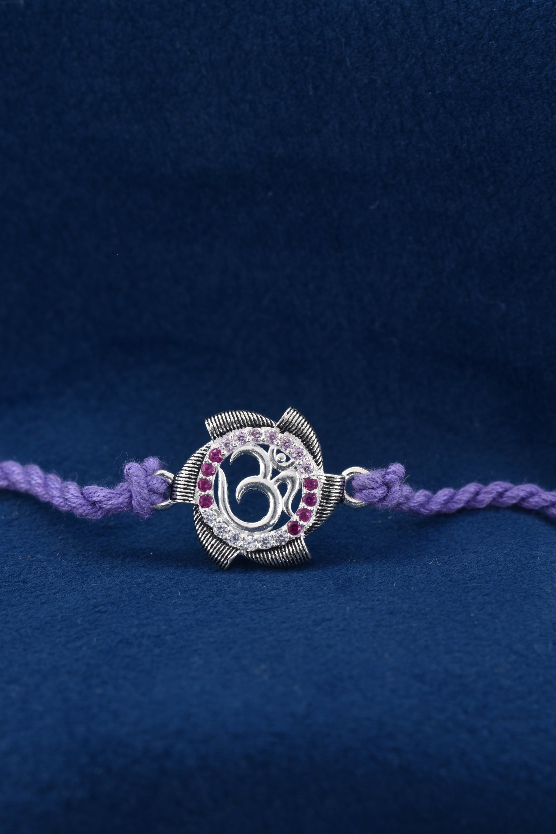 Nurturing Bond, OM's Light 925 Silver Rakhi.