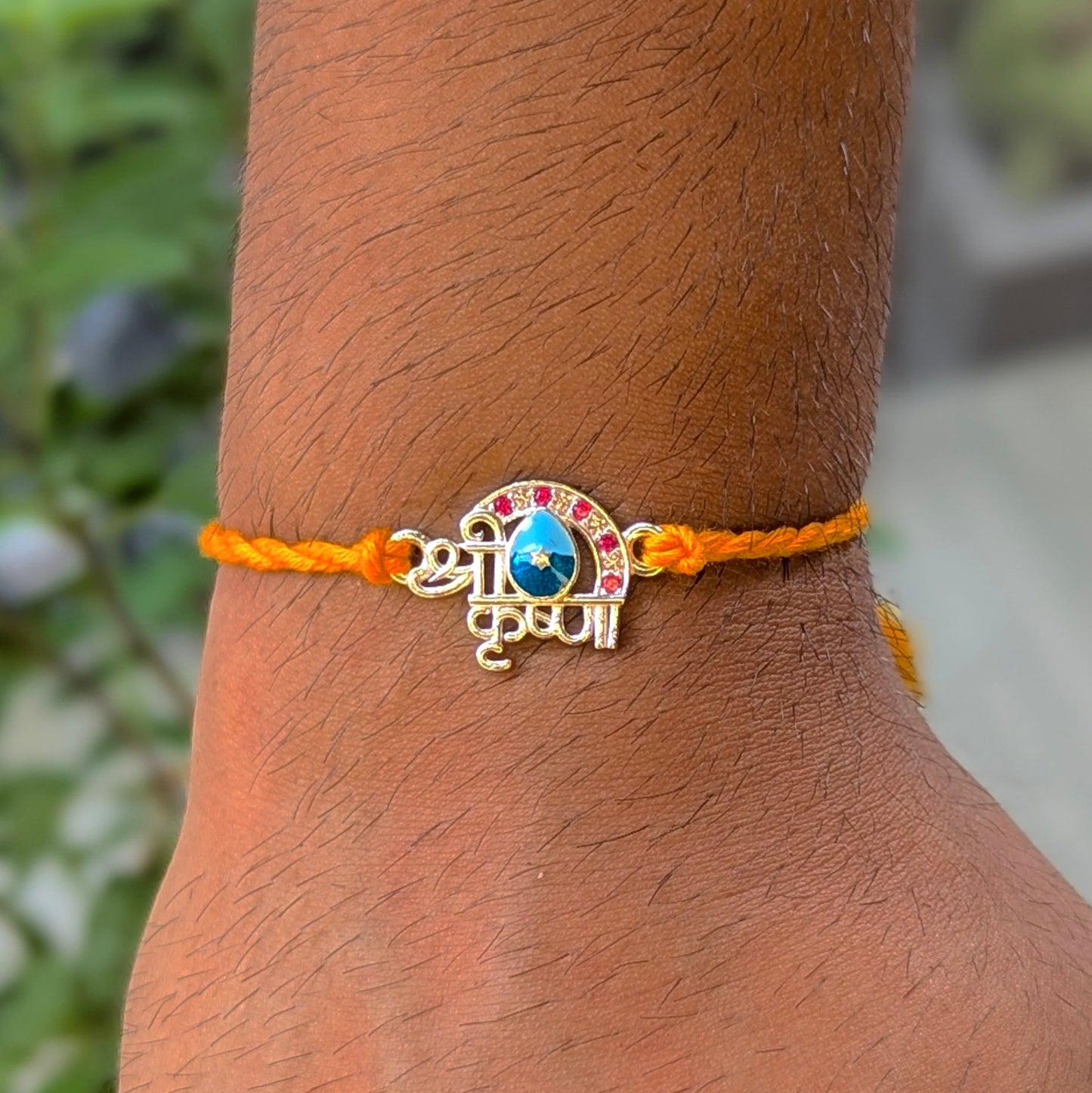 Divine Play – Krishna’s Bond Thread 925 Silver Rakhi